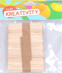 Drvene štapiće 6,5x1 cm, 50 kom