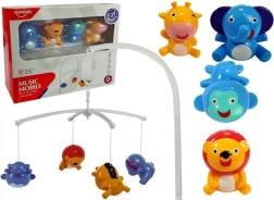 Glazbena vrteška za krevetić sa životinjama bez baterija