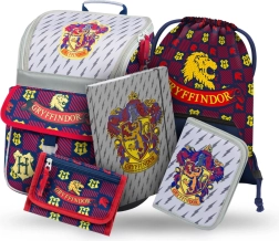 Školski set BAAGL Zippy Harry Potter Gryffindor – aktovka, pernica, vrećica, mape i novčanik