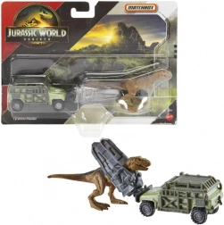 Matchbox Jurski svijet dino transporter – igraći set s vozilom i dinosaurima