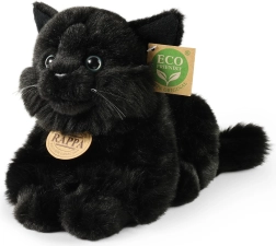 Plišasta mačka crna 22 cm eco friendly