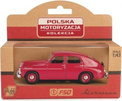 Metalni model auta Warszawa M20 – bordo klasični sedan