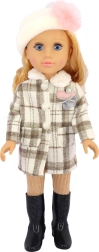 Lutka sa zvukom 48 cm s kaputićem i kapom