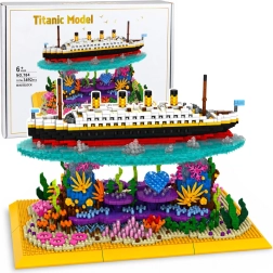 Titanic Building Set – Ocean Liner Model on a Coral Reef (3,892 pieces)