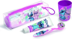 Dječji set za dentalnu higijenu STITCH – četkica za zube, pasta za zube i čašica