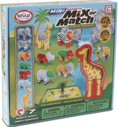 Malblo Magnetic Mini – Jungle Animals, Magnetic Building Set for Kids