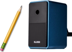 Šiljilo na ručicu s posudom i regulacijom reza, plavo