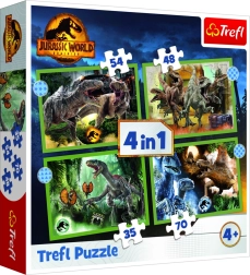 Puzzle 4u1 opasni dinosauri Jurassic World