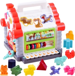 Interaktivna kućica – glazbena didaktička slagalica oblika i životinja za djecu 18+ mjeseci