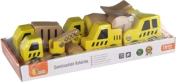 Drvena građevinska vozila – set od 6 komada