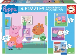 EDUCA Puzzle Pepa Pig 4u1