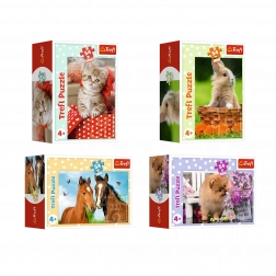 Minipuzzle od 54 dijelova s mladunčadima