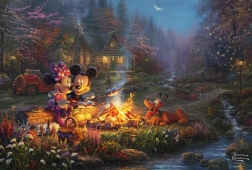 Puzzle SCHMIDT Mickey i Minnie: Romantika uz vatru 200 komada