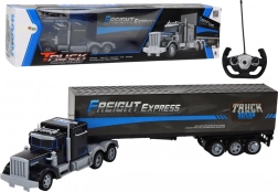 Zabavna daljinski upravljana teretna garnitura s LED svjetlima 27MHz plava