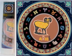 NORIMPEX dijamantno slikanje 7D Horoskopski znak Ovan 30x30 cm