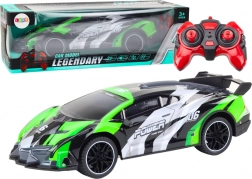 RC sportski auto 1:10 s svjetlima, brzina 25 km/h – zeleno
