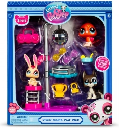 Littlest Pet Shop Disco Nights – set figurica s 3 životinjicama