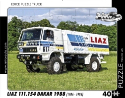 RETRO-AUTA puzzle TRUCK: LIAZ 111.154 Dakar 1988, 40 dijelova