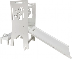 Rastući učni toranj s mačkicom s toboganom i pločom