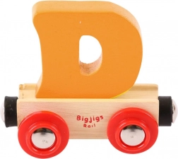 Bigjigs Rail drveni vlakić s slovom D