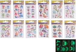 Tetovažne naljepnice koje svijetle u mraku – mix 10,5 × 6 cm