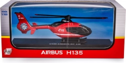 spasilački vatrogasni helikopter airbus ec135 1:100 metalni model