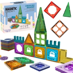 Magnetne građevne kocke 3D WOOPIE – edukativni set Dvorac, 30 kom