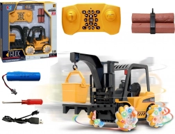 RC viljuškar s okretom 360° i svjetlećim kotačima