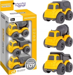 Woopie građevinski automobili 3u1 – mješalica, kiper i kamion za odvoz smeća