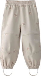 Dječje softshell hlače LEOKID Vic Silver Cloud Flower – Veličina 116