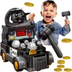 Woopie vještinska igra Udari krticu – policijski automobil s priborom