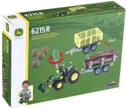 Traktor John Deere za sastavljanje s 2 prikolice