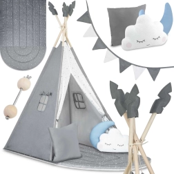 Dječji tipi šator Nukido – sivi