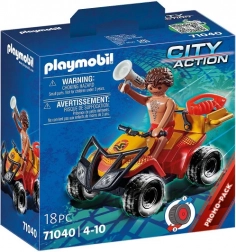 Playmobil City Action – spasilački četverocikl s figuricom i pull-back motorom