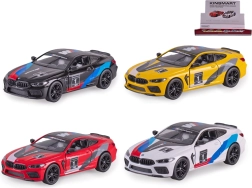 Metal model car BMW M8 Competition Coupé 1:38 with pull-back drive