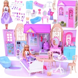 Sklopiva kućica za lutke s kovčegom i lutkom ANLILY