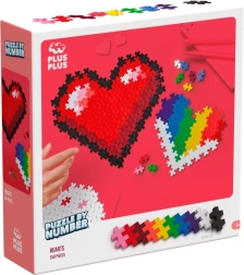 Plus-Plus puzzle prema brojevima - srce 250 kom