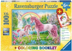 Puzzle Čarobni jednorogovi XXL 100 dijelova + bojanka RAVENSBURGER