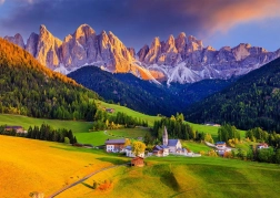 ENJOY puzzle crkva u Dolomitima, Italija – 1000 dijelova