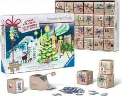 Adventski kalendar puzzle RAVENSBURGER – Božić širom svijeta, 24×54 dijelova
