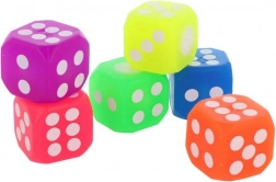 Svjetleća LED igraća kocka (mješavina boja) – gumena 4 cm