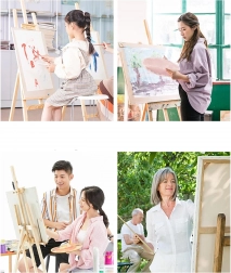 Slikanje po brojevima s okvirom 30 × 40 cm – leopard