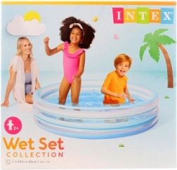 Nafukavajući dječji bazen 147 × 33 cm, plavi, 3 komore