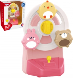 Glazbena vrteška sa životinjicama – pozitivka s vakuumskom/prisavkom WOOPIE
