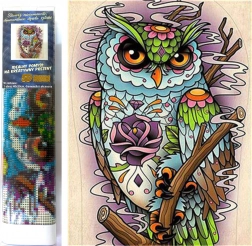 Dijamantno slikanje mudra sova 30x40 cm