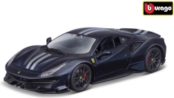 Ferrari TOP 488 Pista plava sa srebrnom prugom 1:24 model Bburago