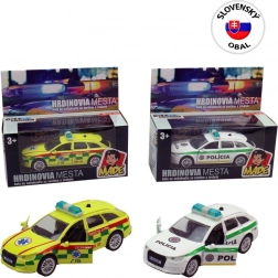 Auto hitne pomoći i policije pullback