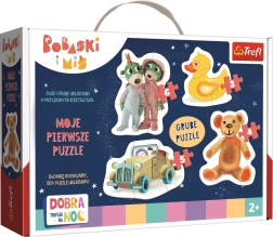 Baby puzzle Laku noć TREFLIĆI 4u1 (3–6 dijelova)