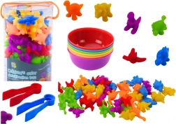 Edukativni set za sortiranje učenja boja i brojanja Dinosauri 48 kom