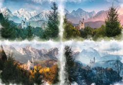 Ravensburger puzzle Neuschwanstein u četiri godišnja doba 18000 dijelova